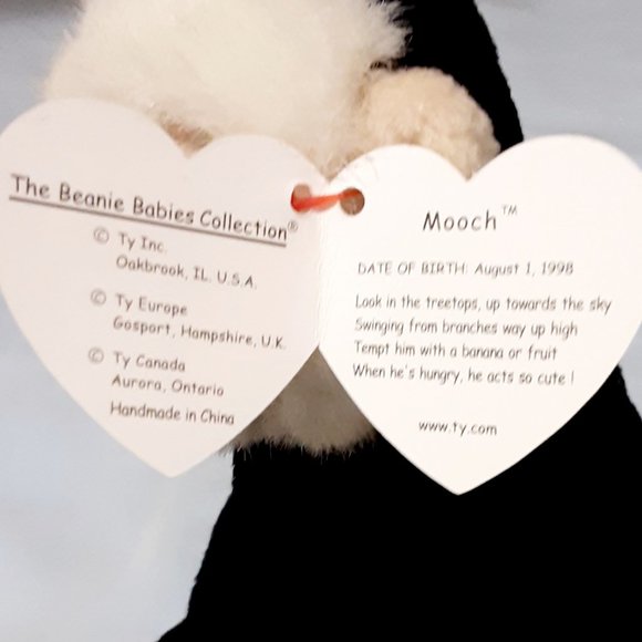 Ty Beanie Baby Mooch the Monkey 98/99 with errors. - Picture 8 of 8